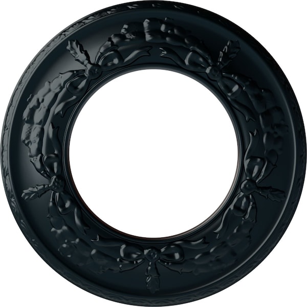 Ekena Millwork Salem Ceiling Medallion (Fits Canopies up to 7 1/8"), 13 1/4"OD x 7 1/8"ID x 7/8"P, Night Shade CM13SANSF - main